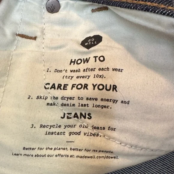 Madewell 9" High-Rise Skinny Jeans Size 26, Dark Blue - Picture 8 of 10